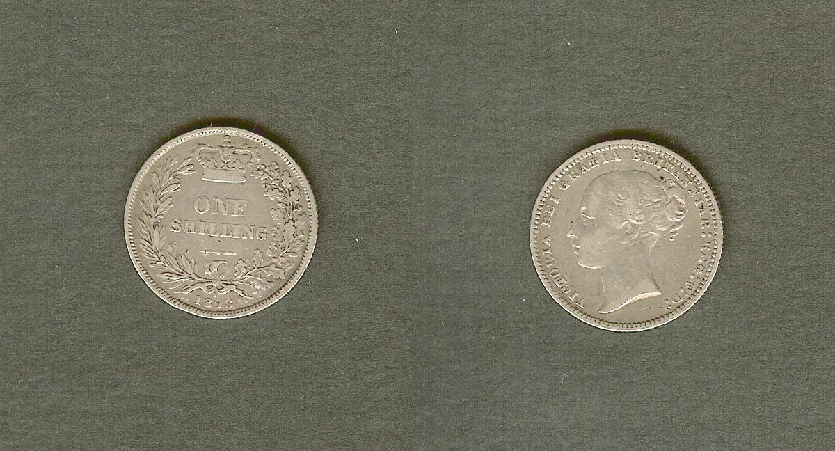 English shilling 1873 aVF